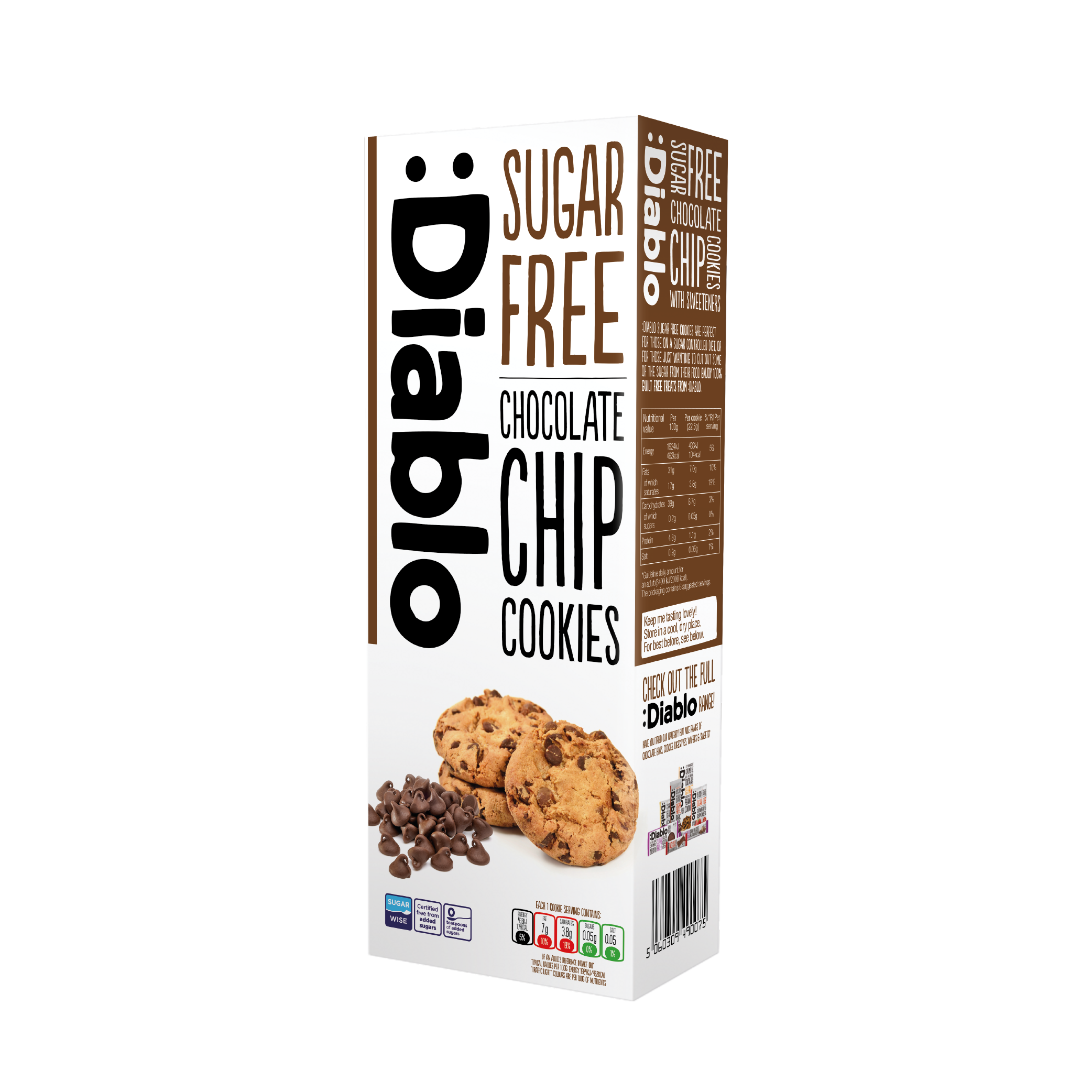 :Diablo Chocolate Chip Cookies 130g x 12